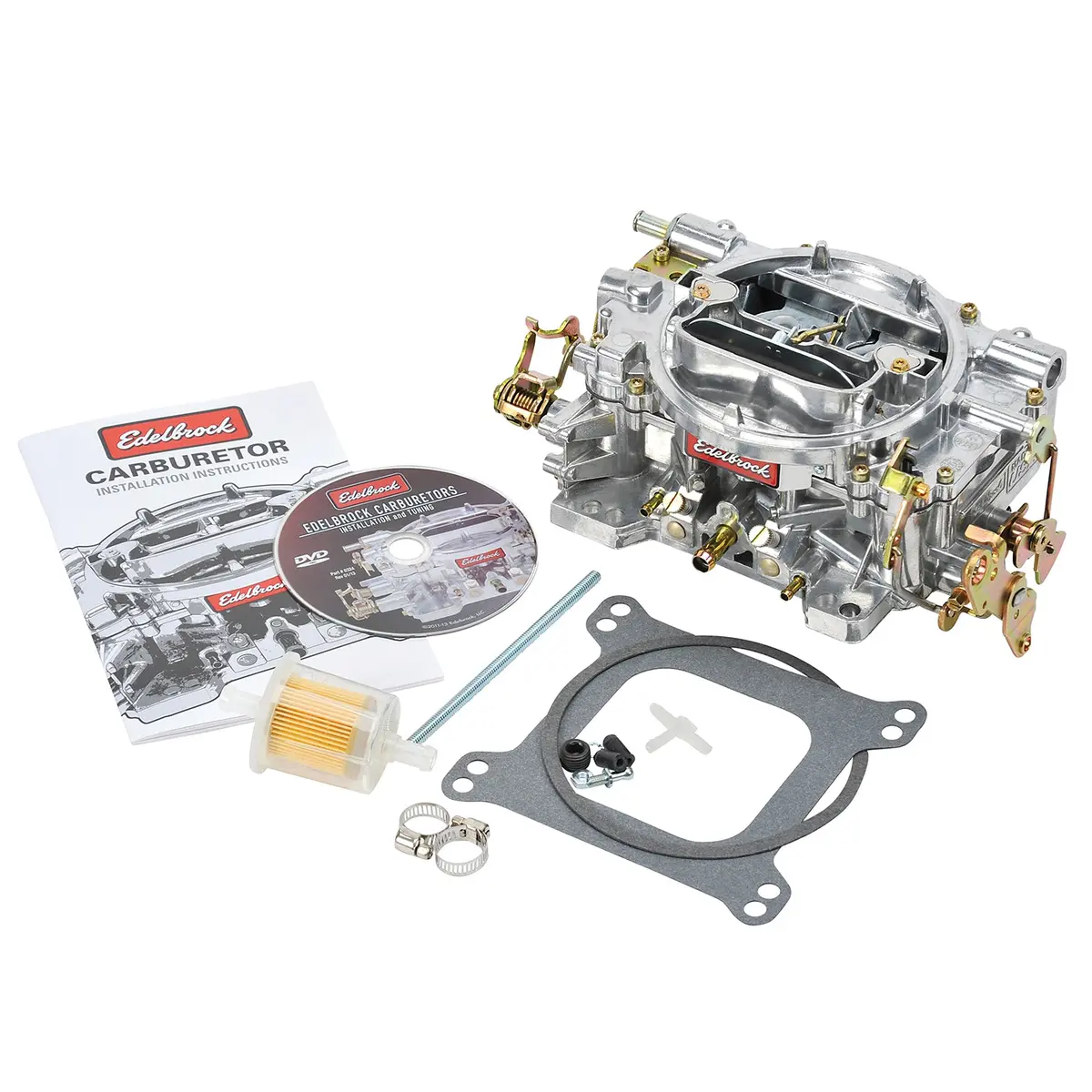 Edelbrock 1404 Performer Carburetor 500 Cfm With Manual Choke, Satin Finish (Non-Egr) 1