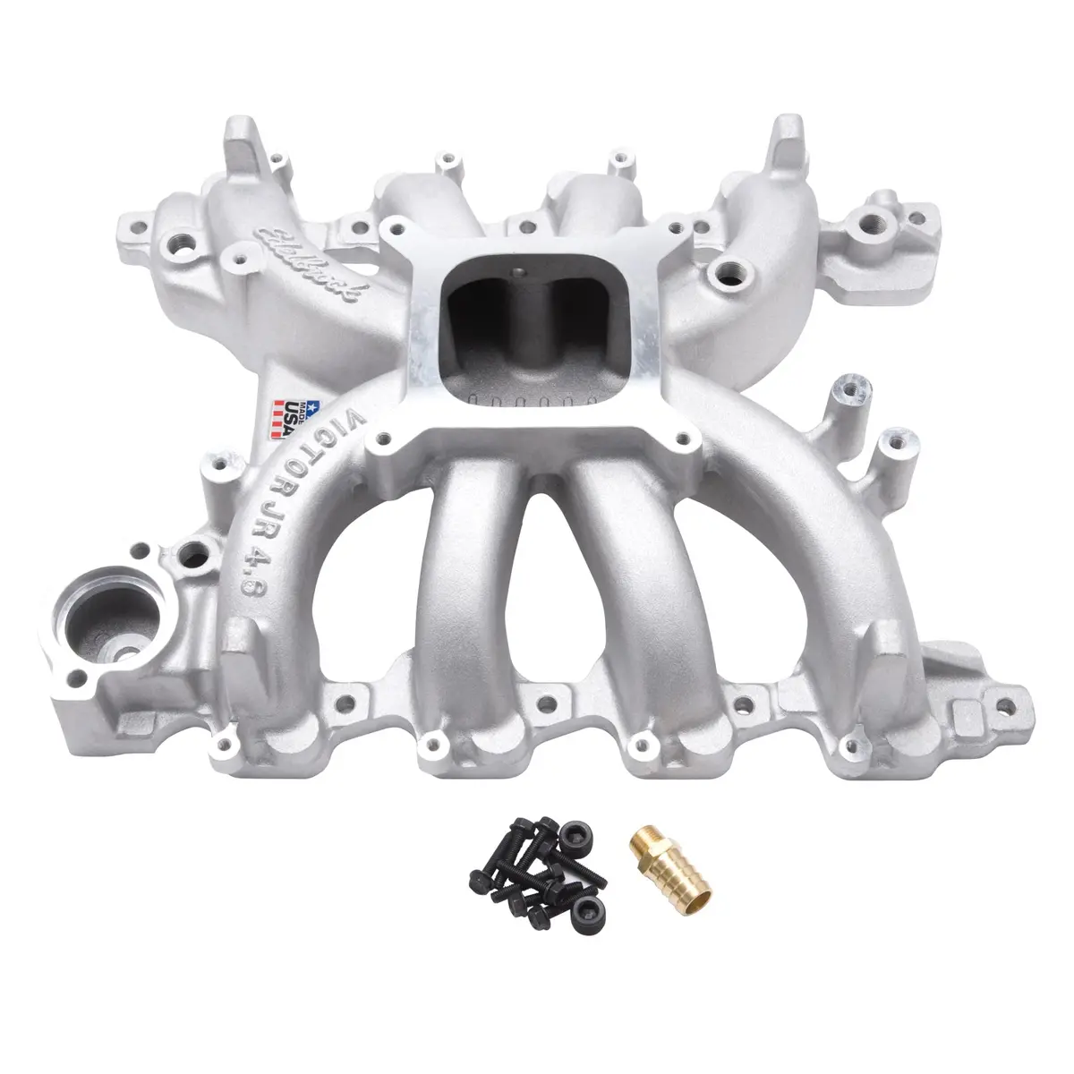 Edelbrock 2838 Victor Jr. Carburetor Intake Manifold Without Electronics For Ford 4.6L Sohc Modular 1
