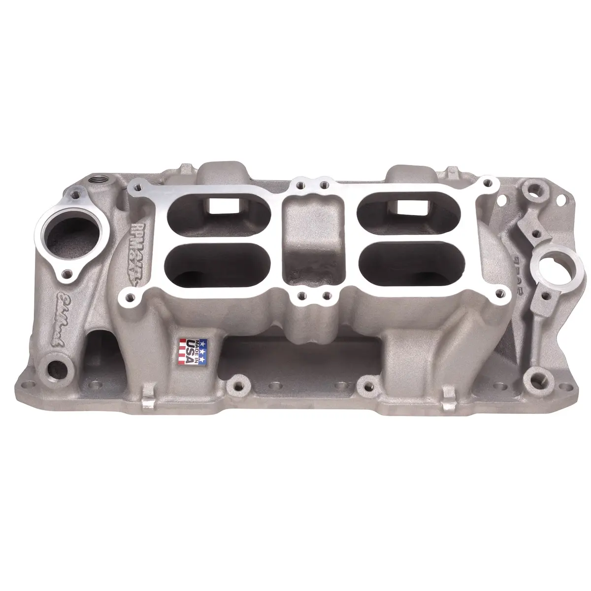 Edelbrock 7525 Performer Rpm Air-Gap Dual-Quad Intake Manifold For Small Block Chevy 1