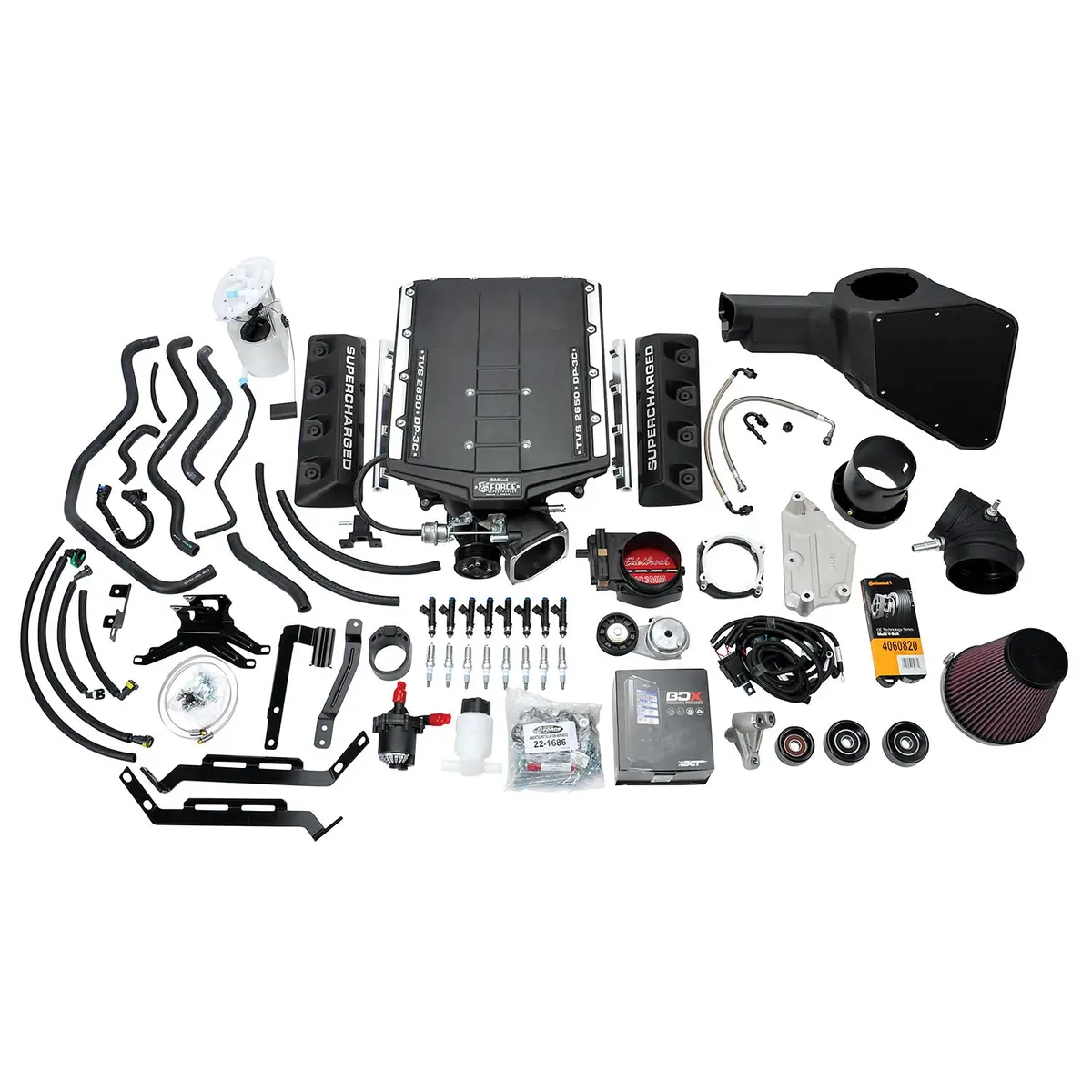 Edelbrock 15839 Stage 2 Complete Supercharger For 2015-2017 Mustang Coyote 5.0L W/ Tune 1