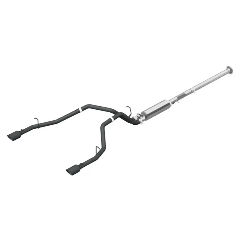 Mbrp S5152blk 2.5" Black Coated Cat Back, Dual Split Rear For 2019-2024 Ram Hemi 1500 5.7L Cc/Qc 1