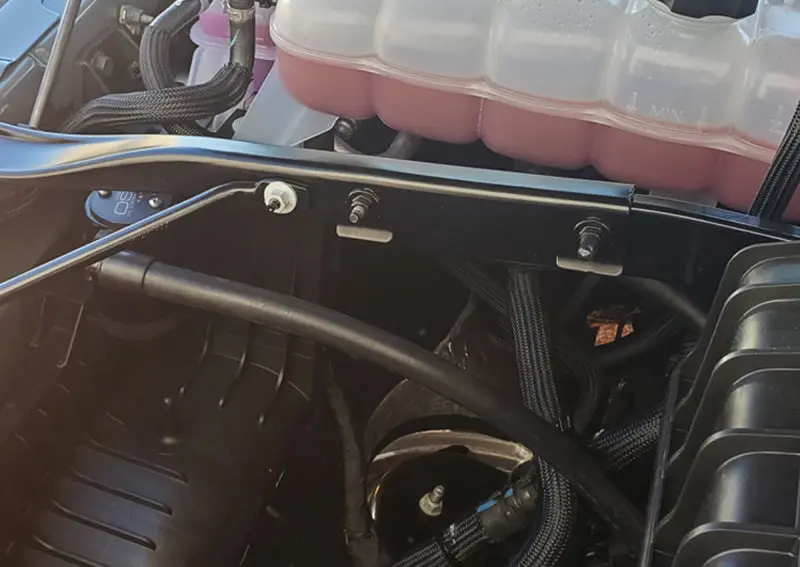 J&L 3071P-B Passenger Side Oil Separator 3.0 - Black Anodized For 2021-2024 Ram Trx 6.2L Supercharged 2