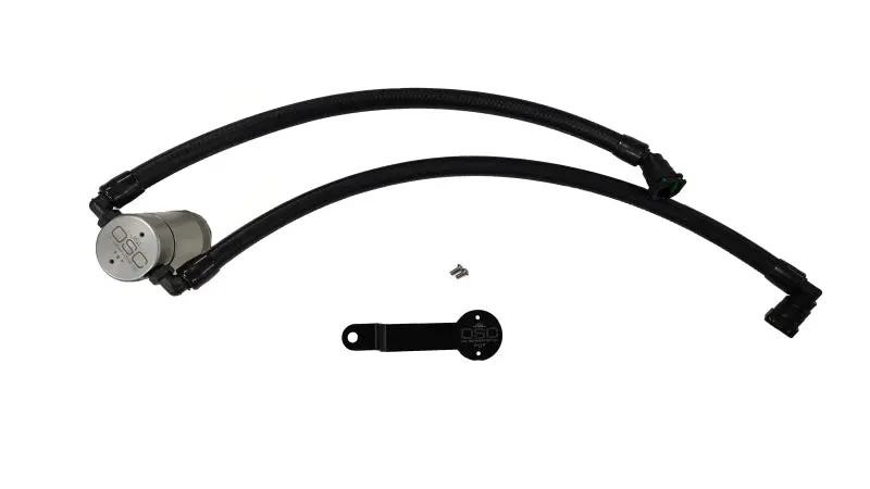 J&L 3126P-C 3.0 Pcv Side Oil Separator - Clear Anodized For 2019-2025 Ram 1500 3.6L 1