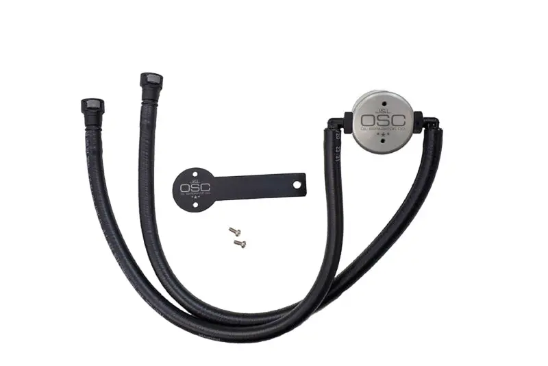 J&L 3081D-C Drivers Side Oil Separator 3.0 - Clear Anodized For 2016-2024 Chevrolet Camaro Lt1 6.2L 1