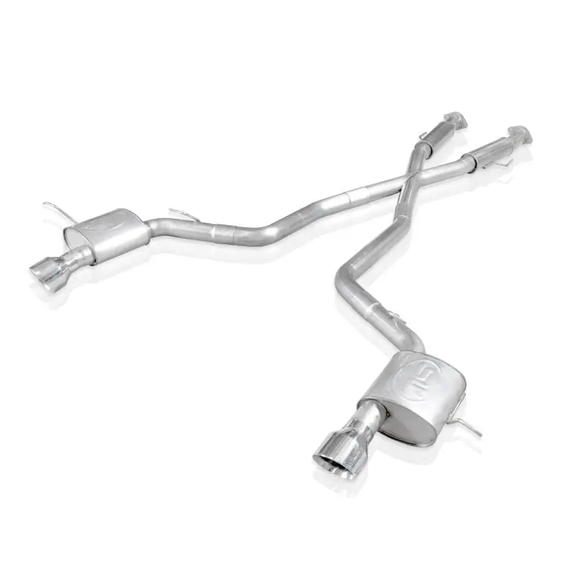 Stainless Works Jeep64cb-C Catback Chambered Mufflers X-Pipe For 2012-2017 Jeep Grand Cherokee 6.4L 1