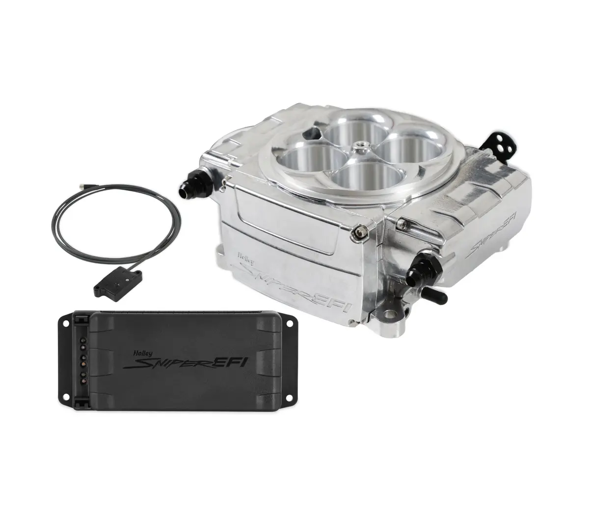 Holley 550-510-Bpx Sniper 2 Efi Base Kit - With Pdm - Bluetooth Module (Usa/Canada Only)- Polished 1