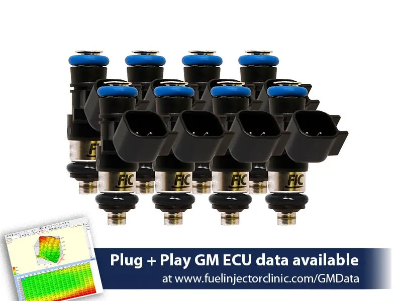 850Cc (94 Lbs/Hr At Oe 58 Psi Fuel Pressure) Fic Fuel Injector Clinic Injector Set For 6.2 Truck Motors ('09-'13) Injector Sets (High-Z) 1