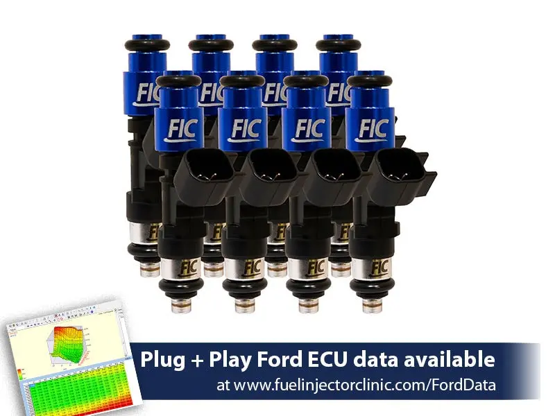 1000Cc (85 Lbs/Hr At 43.5 Psi Fuel Pressure) Fic Fuel   Injector Clinic Injector Set For Ford Raptor (2010-2014) Injector Sets 1