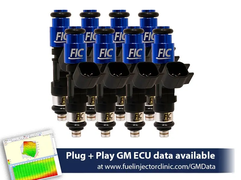 775Cc (85 Lbs/Hr At Oe 58 Psi Fuel Pressure) Fic Fuel Injector Clinic Injector Set For Sbc Engines (High-Z) 1