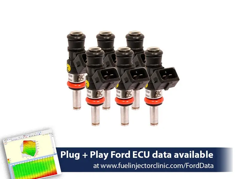1200Cc (110 Lbs/Hr At 43.5 Psi Fuel Pressure) Fic Fuel  Injector Clinic Injector Set For Ford Raptor (2010-2014) Injector Sets 1