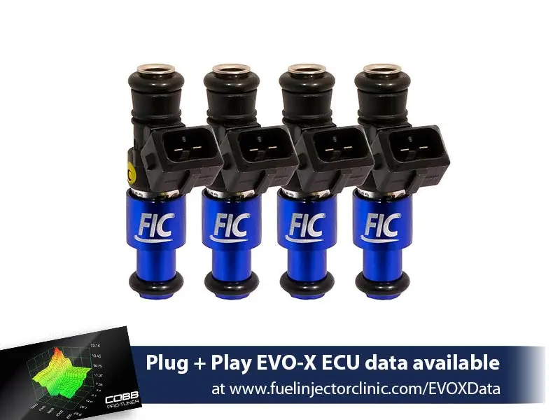 1200Cc (Previously 1100Cc) Fic Mitsubishi Evo X Fuel Injector Clinic Injector Set (High-Z) 1