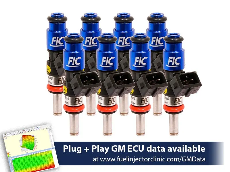 1200Cc (130 Lbs/Hr At Oe 58 Psi Fuel Pressure) Fic Fuel  Injector Clinic Injector Set For Ls2 Engines (High-Z) 1