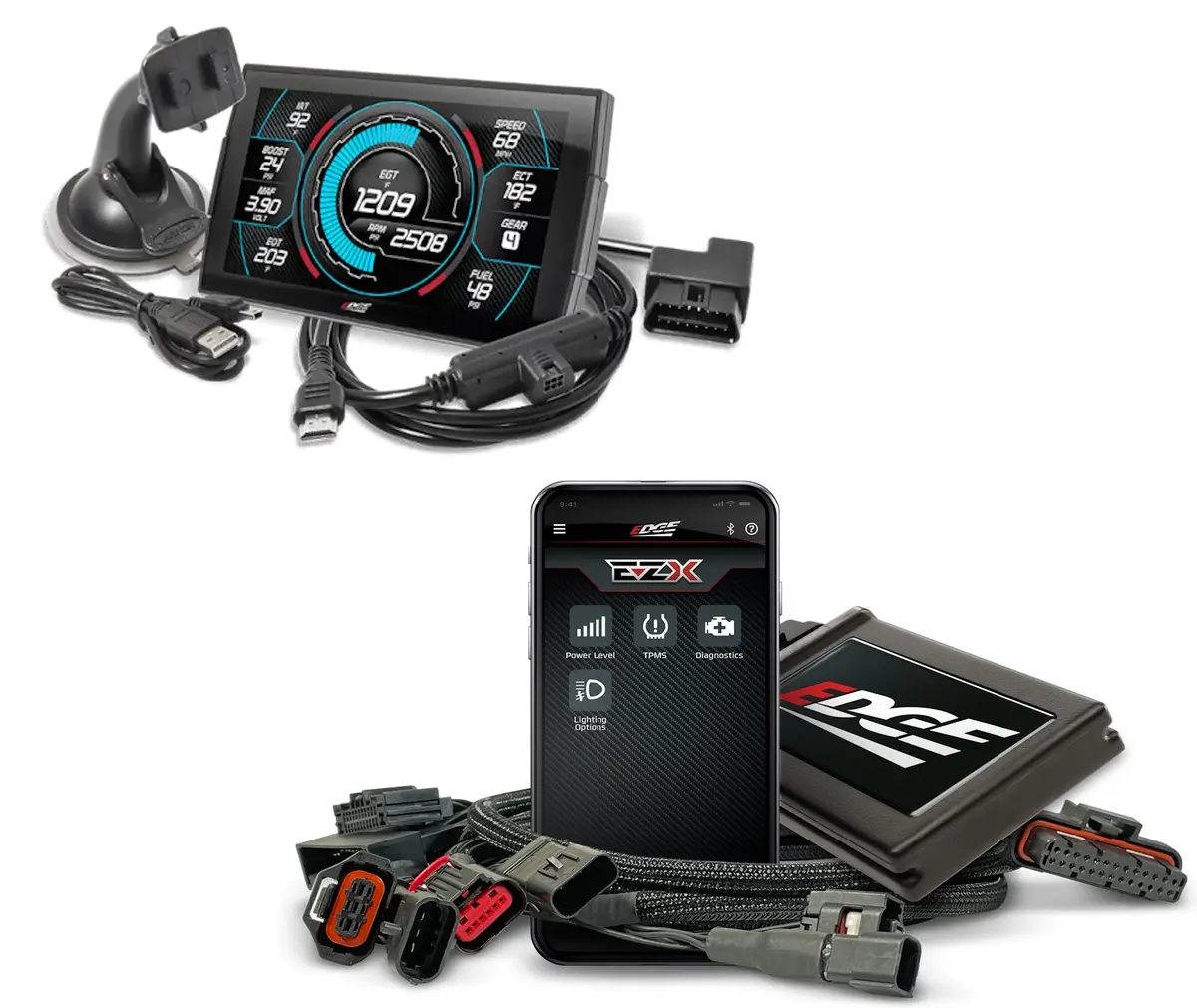 Edge 12713-3 Ezx Inline Module & Cts3 Bundle For 2023-Newer  Ford F250/F350/F450 - 6.7L Power Stroke Diesel 1