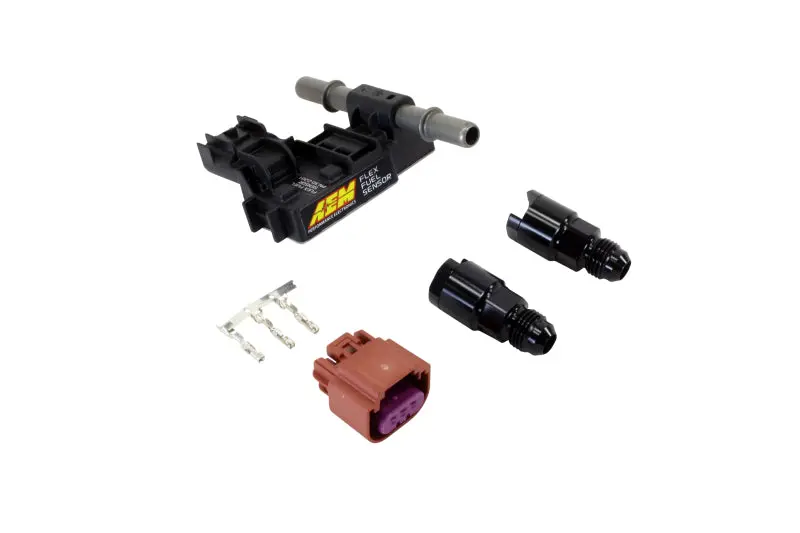 Aem 30-2201 Ethanol Content Flex Fuel Sensor W/ -6An Fittings Kit 1