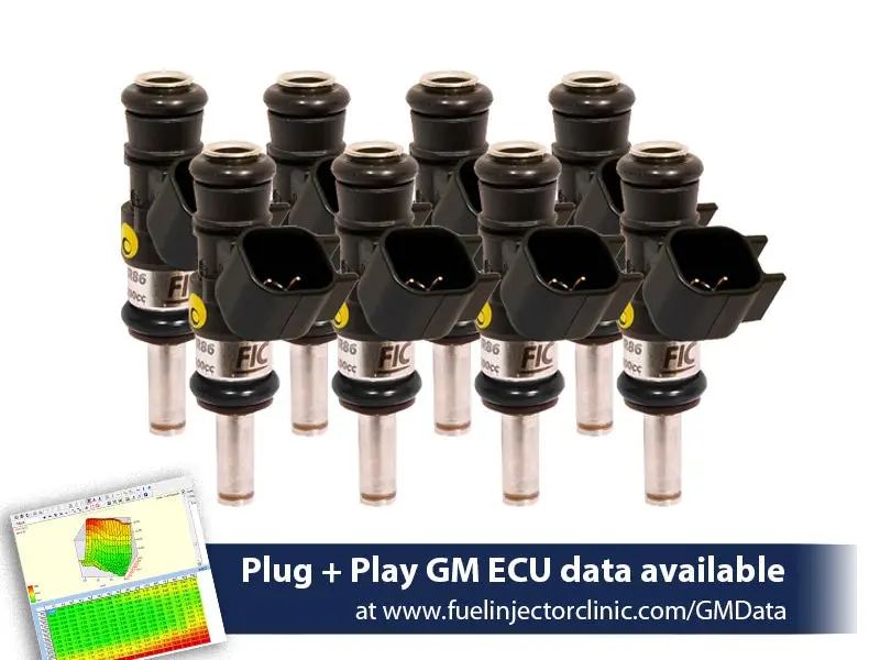 1440Cc (160 Lbs/Hr At Oe 58 Psi Fuel Pressure) Fic Fuel Injector Clinic Injector Set For 6.2 Truck Motors ('09-'13) Injector Sets (High-Z) 1