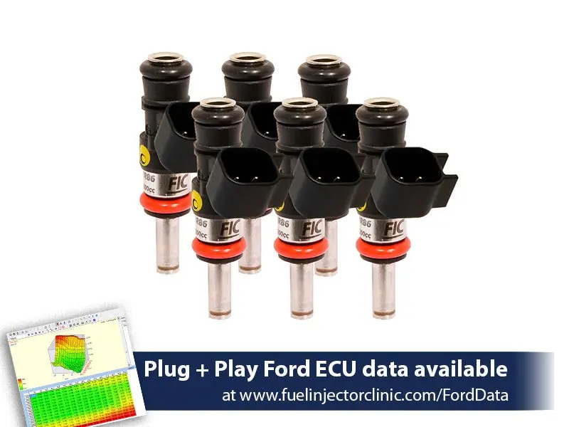 1440Cc (140 Lbs/Hr At 43.5 Psi Fuel Pressure) Fic Fuel  Injector Clinic Injector Set For Ford Raptor (2010-2014) Injector Sets 1