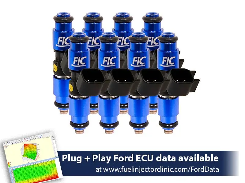 1440Cc (140 Lbs/Hr At 43.5 Psi Fuel Pressure) Fic Fuel  Injector Clinic Injector Set For Ford Raptor (2010-2014) Injector Sets 1