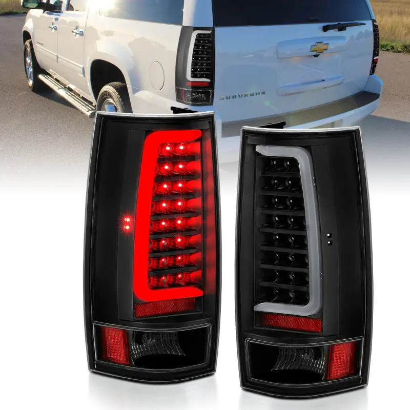 Anzo 311321 Led Taillight Plank Style Black W/Clear Lens For 2007-2014 Chevy Tahoe 1