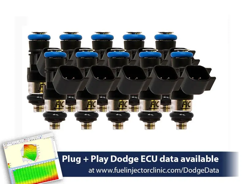 1650Cc Fic Fuel Injector Clinic Injector Set For Dodge Viper Zb1 ('03-'06) 1