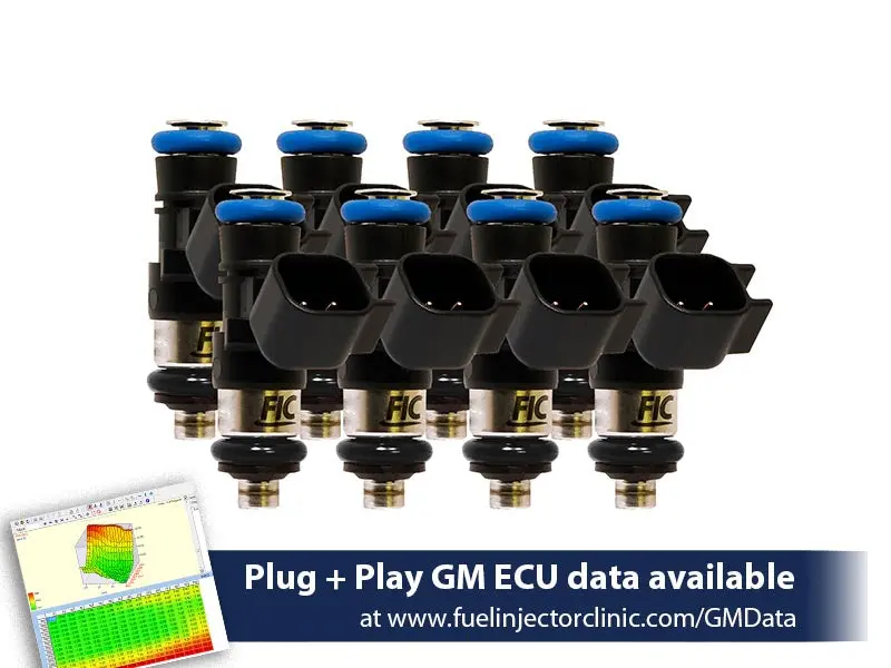 1650Cc (180 Lbs/Hr At Oe 58 Psi Fuel Pressure) Fic Fuel Injector Clinic Injector Set For 6.2 Truck Motors ('09-'13) Injector Sets (High-Z) 1