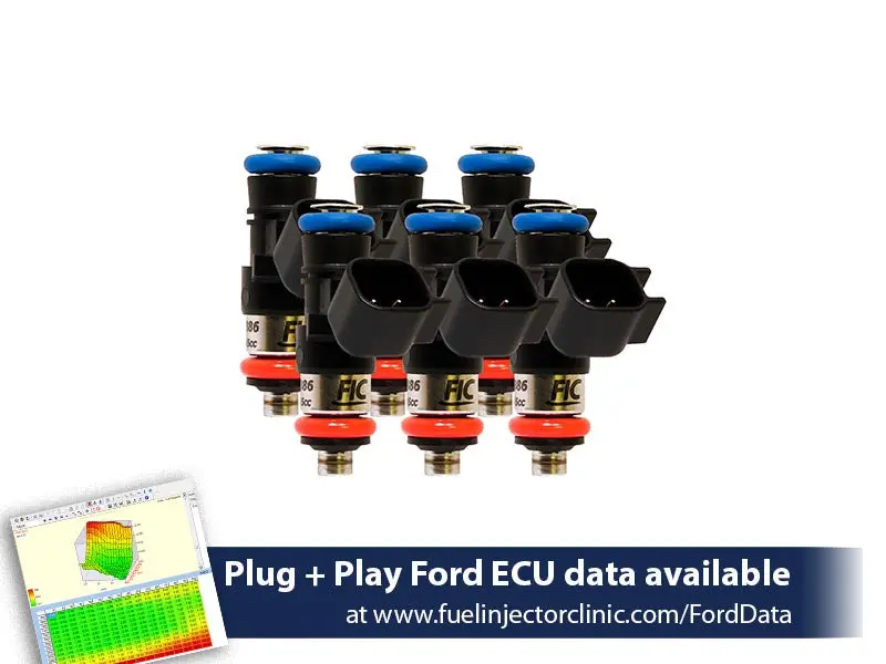 1650Cc (160 Lbs/Hr At 43.5 Psi Fuel Pressure) Fic Fuel  Injector Clinic Injector Set For Ford Raptor (2010-2014) Injector Sets 1