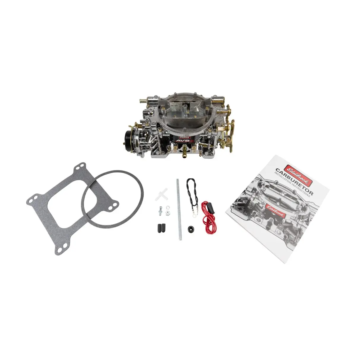 Edelbrock 1906-Cp Avs2 Carburetor #1906-Cp 650 Cfm W/ Electric Choke, Chrome Plasma Finish 1