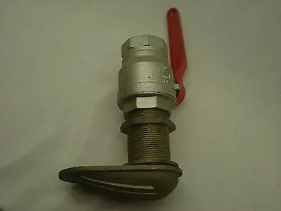 Stainless Steel 1.5" Ball Valve With Brass Intake Strainer 1