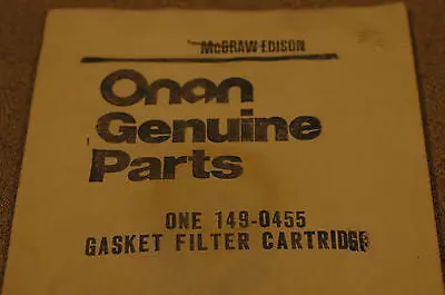 Onan 149-0455 Gasket Filter Cartridge 1