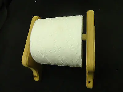 Natural Teak Toilet Paper Tissue Holder Or Small Towel Rack 1