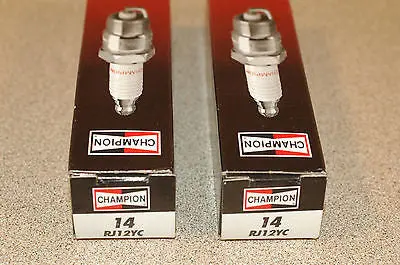Champion Rj12yc Stock # 14 Copper Plus (Qty 2 Spark Plugs) 1