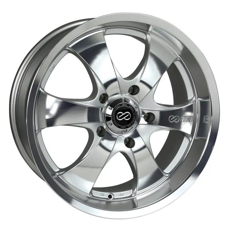 Enkei M6 Universal Truck & Suv 17X8 10Mm Offset 5X127 Bolt Pattern 71.6Mm Bore Mirror Finish Wheel 1