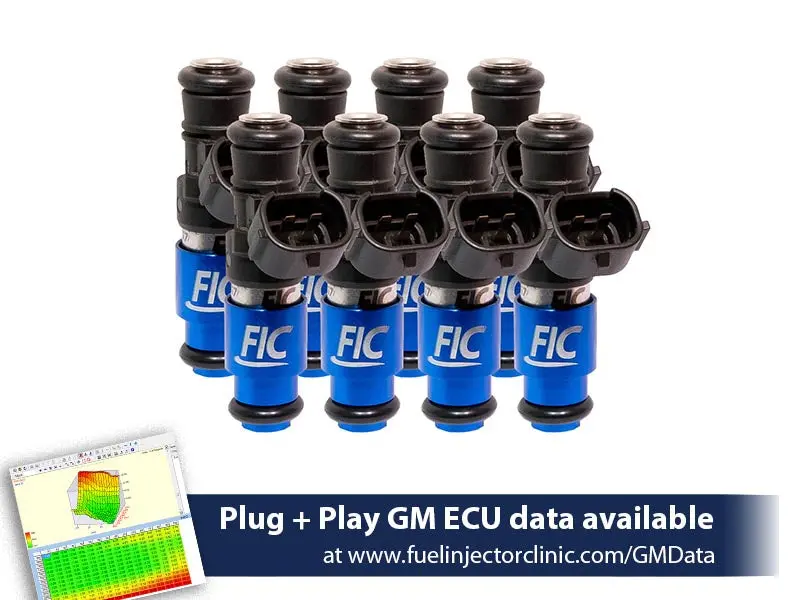 2150Cc (240 Lbs/Hr At Oe 58 Psi Fuel Pressure) Fic Fuel  Injector Clinic Injector Set For 4.8/5.3/6.0 Truck Motors ('99-'06) (High-Z) 1