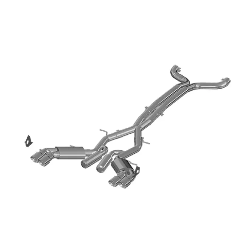 Mbrp 2016+ Chevy Camaro Ss 6.2L 3In Dual Cat-Back Quad Tip Exhaust Street Version W/ Ss T409 Tips 1