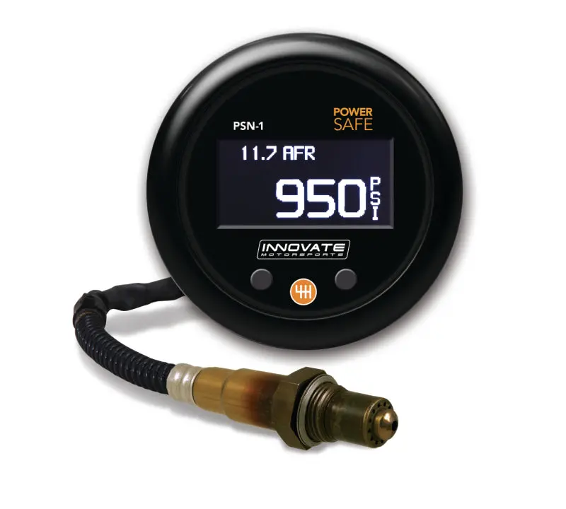 Innovate 3893 Psn-1 Powersafe Nitrous Bottle Pressure / Wideband O2 Gauge Kit 1