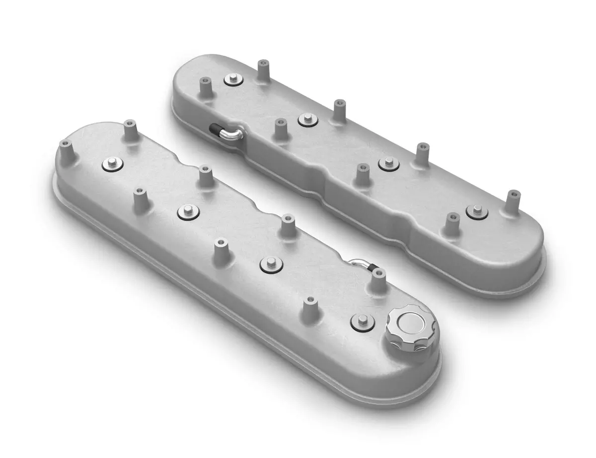 Holley Tall Cast Aluminum Valve Cover Set For Chevrolet Gen Iii Iv Ls Engines 3