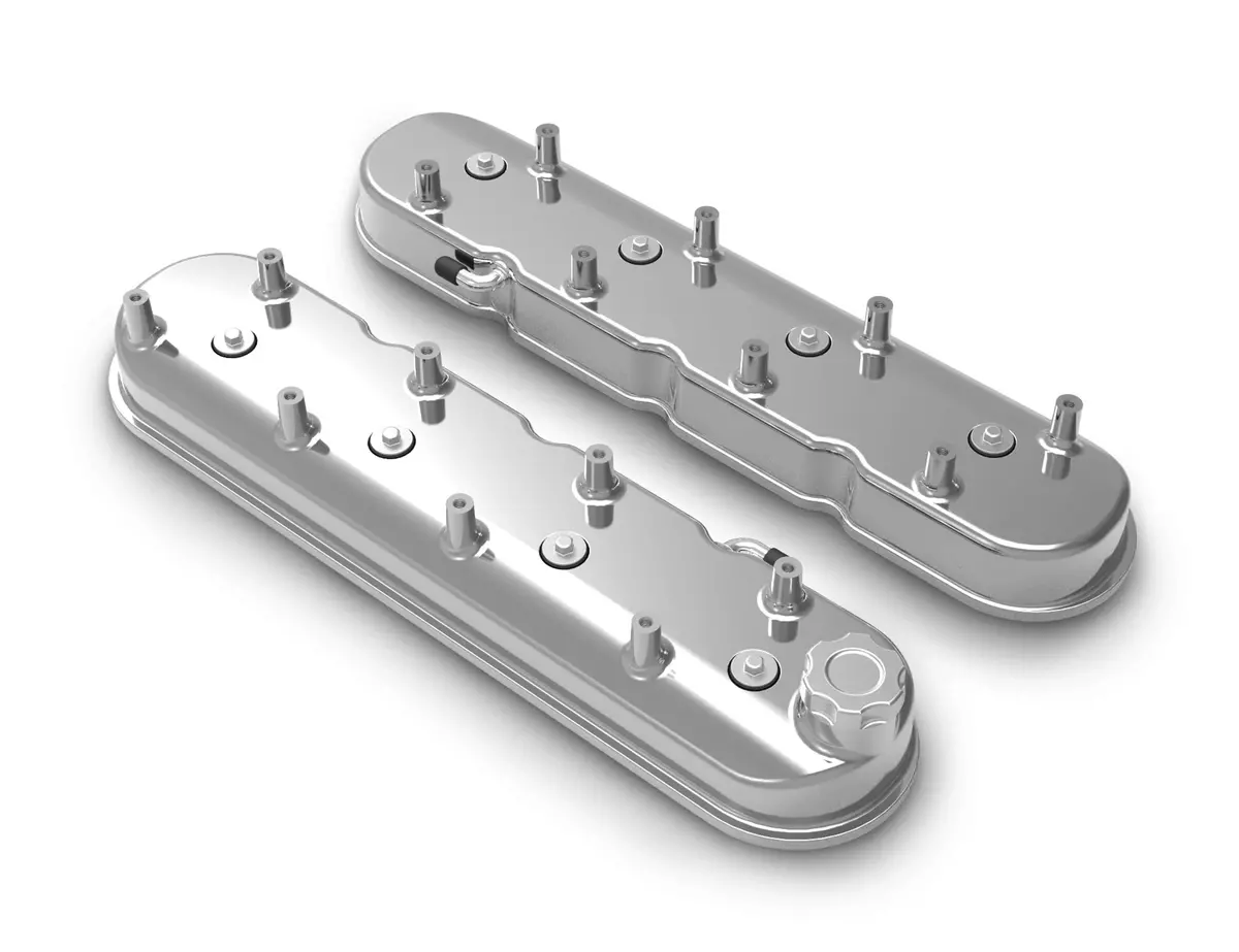 Holley Tall Cast Aluminum Valve Cover Set For Chevrolet Gen Iii Iv Ls Engines 4