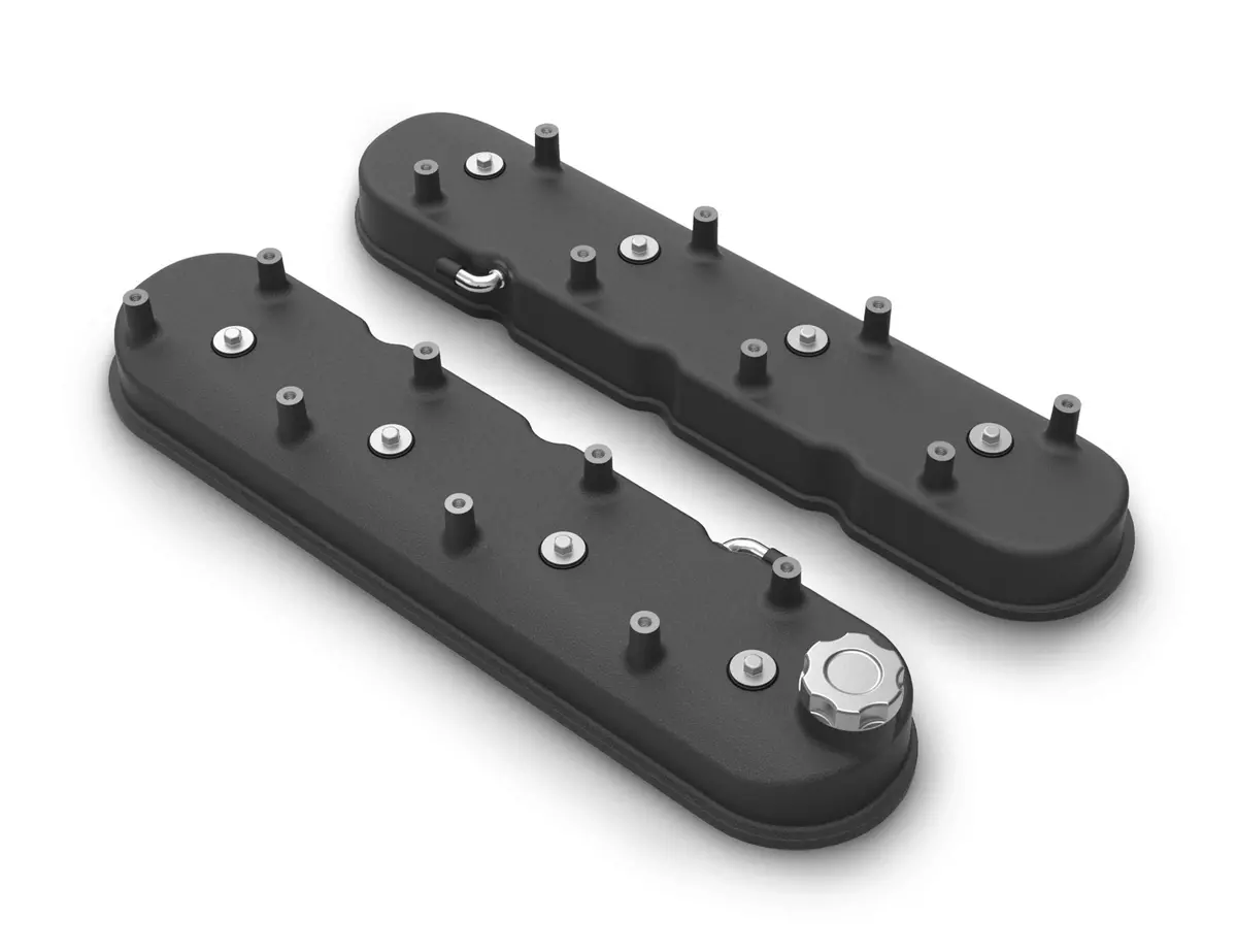 Holley Tall Cast Aluminum Valve Cover Set For Chevrolet Gen Iii Iv Ls Engines 5