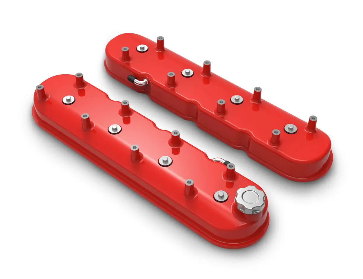 Holley Tall Cast Aluminum Valve Cover Set For Chevrolet Gen Iii Iv Ls Engines 4