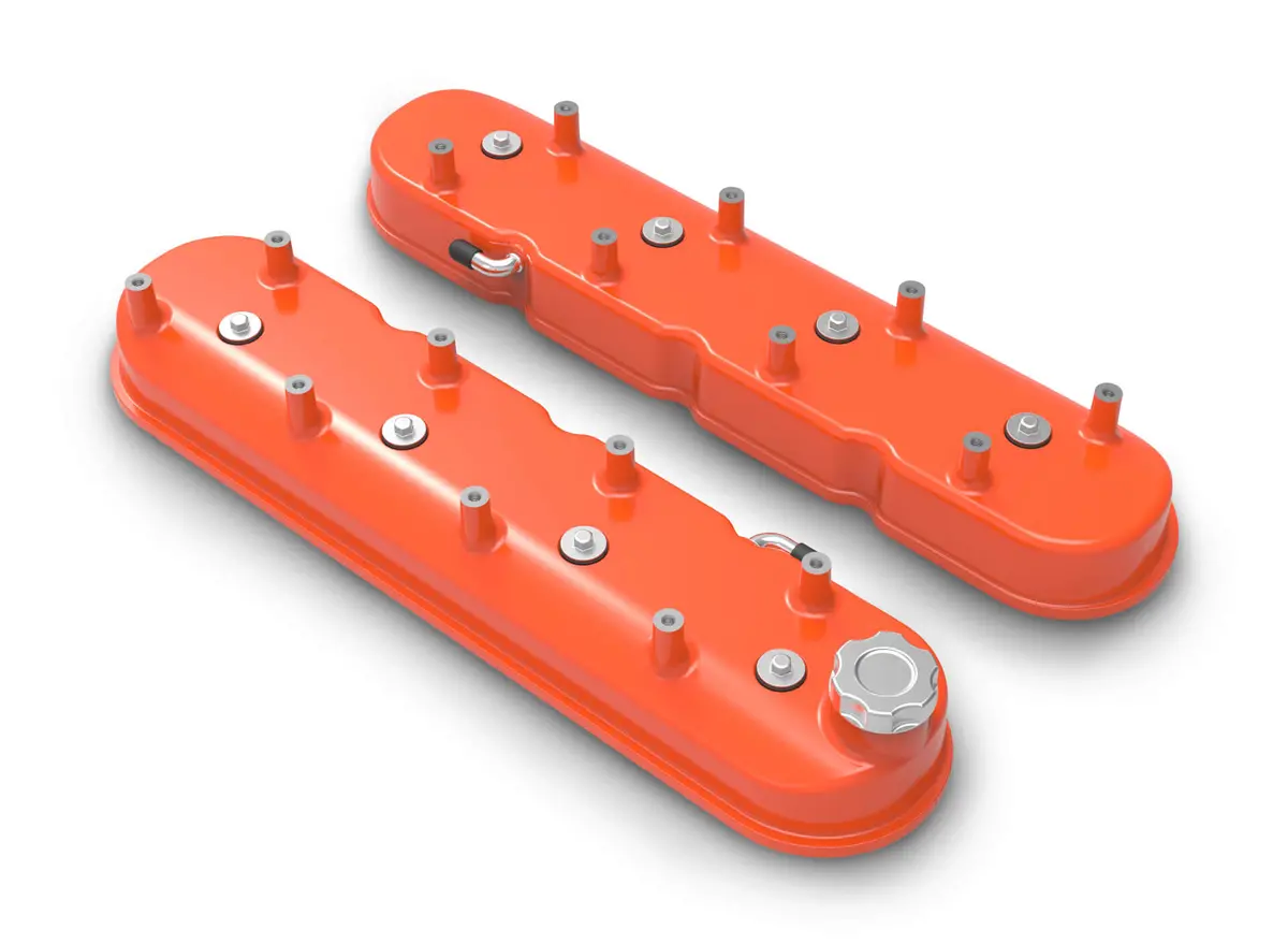 Holley Tall Cast Aluminum Valve Cover Set For Chevrolet Gen Iii Iv Ls Engines 5