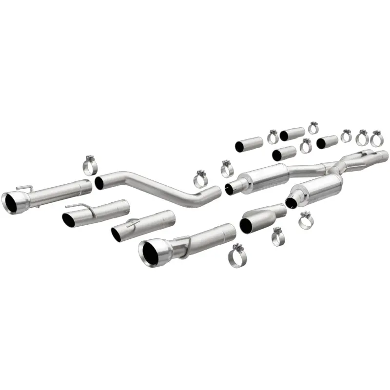 Magnaflow 19371 409 Ss Polished 3In Quad Tips Cat-Back Exhaust For 2015+ Dodge Charger 1