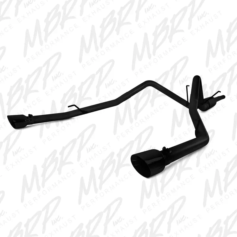 Mbrp S5146blk 2.5" Cat Back, Dual Split Rear For 2009-2024 Dodge Ram 1500 5.7L Hemi 1