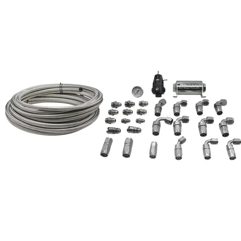 Deatschwerks 2006+ Hemi X2 Series Pump Module -8An Feed W/ -6An Return Ptfe Plumbing Kit 1