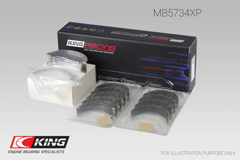 King Ford Mustang 302 Coyote (Size .25) Performance Main Bearing Set 1