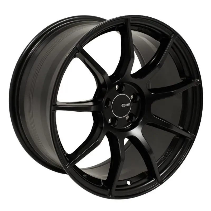 Enkei Ts9 17X8 5X100 45Mm Offset 72.6Mm Bore Black Paint 1
