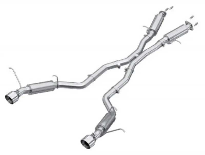 Mbrp 2012+ Jeep Grand Cherokee Srt 6.4L 3In Dual Rear Exit Aluminized Catback Exhaust - T304 Tips 1