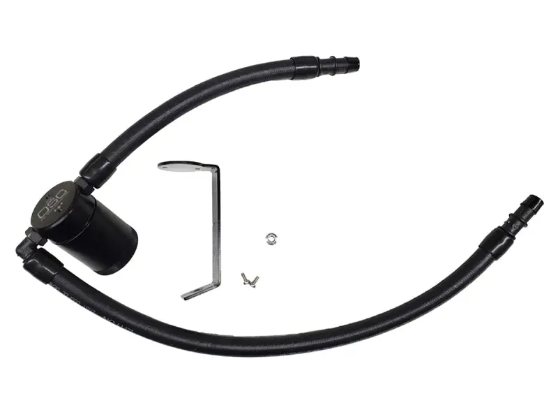 J&L 3068P-B Oil Separator 3.0 Passenger Side - Black Anodized For 2011-2020 Dodge Charger/Challenger/Chrysler 300C 1