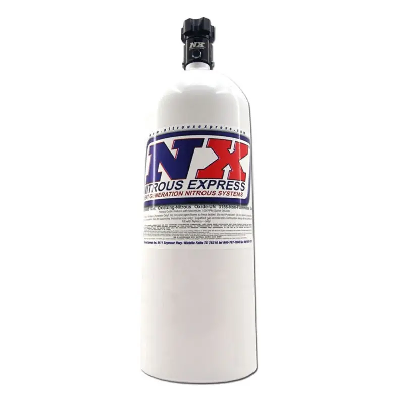 Nitrous Express 15Lb Bottle W/Lightning 500 Valve (6.89 Dia X 26.69 Tall) 1