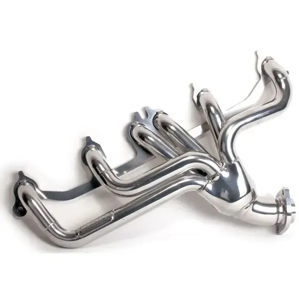 Bbk 40520 1-1/2 Shorty Exhaust Header Polished Silver Ceramic For 1991-1999 Jeep Cherokee Wrangler 4.0 1