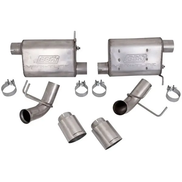 Bbk 41015 Varitune Axle Back Exhaust Kit Stainless For 2011-2014 Ford Mustang Gt 5.0L 1