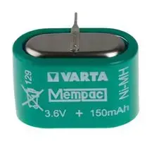 Battery, Button Cell, Nickel Metal Hydride-Nimh , 3.6V, 150Mah 55615603940 1